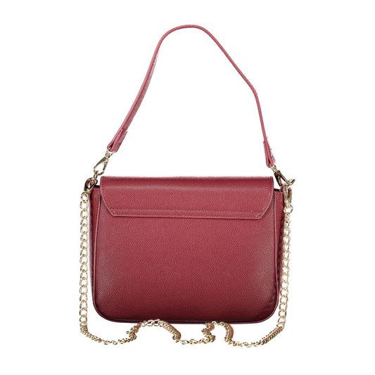 Rosso Polyurethane Women Handbag