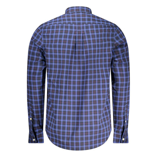 Blu Cotton Men Shirt