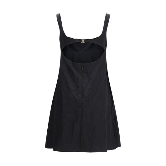 Black Cotton Casual Dress