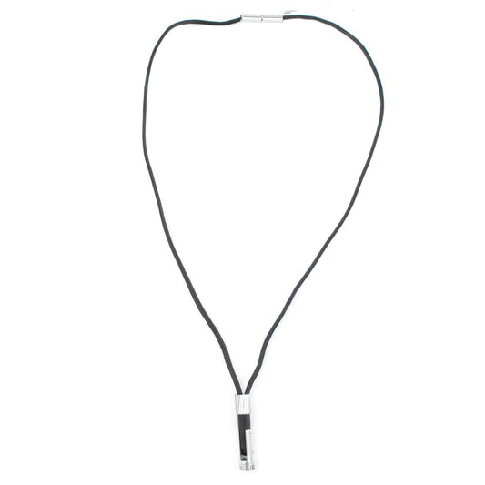 Gray Stainless Steel Necklace