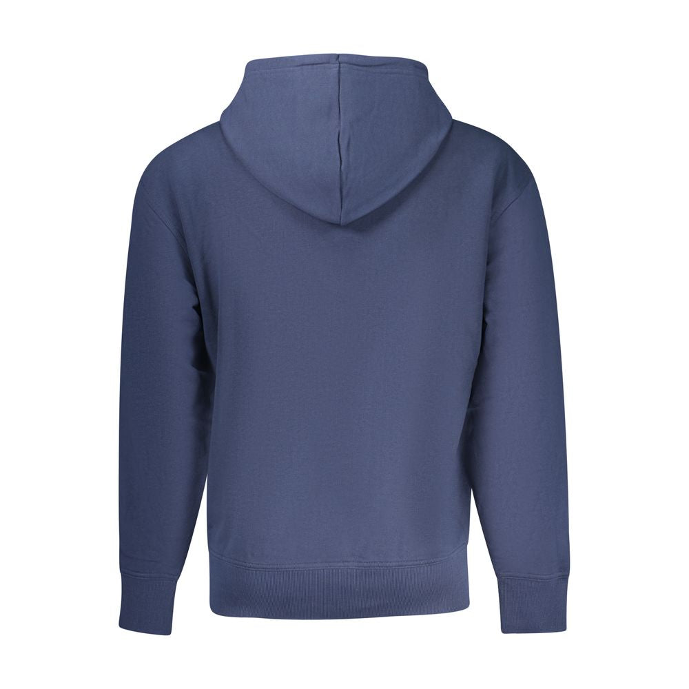 Blue Cotton Men's Hoodie