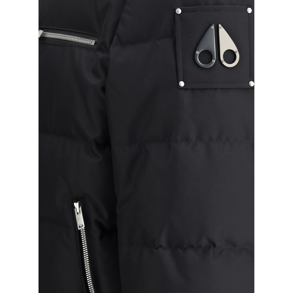 Black Polyester Bomber