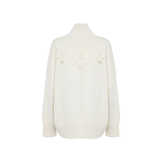 White Wool Sweatshirt