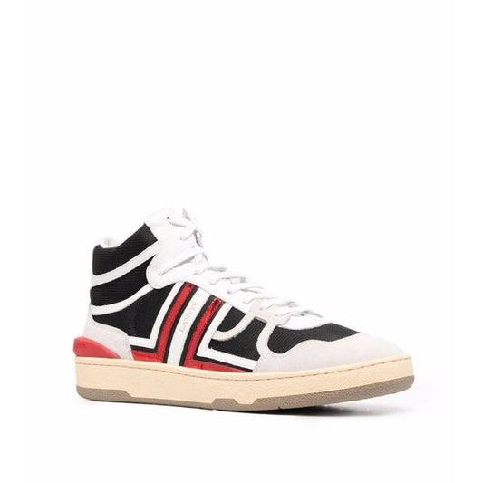 Black Calfskin High Top Sneakers
