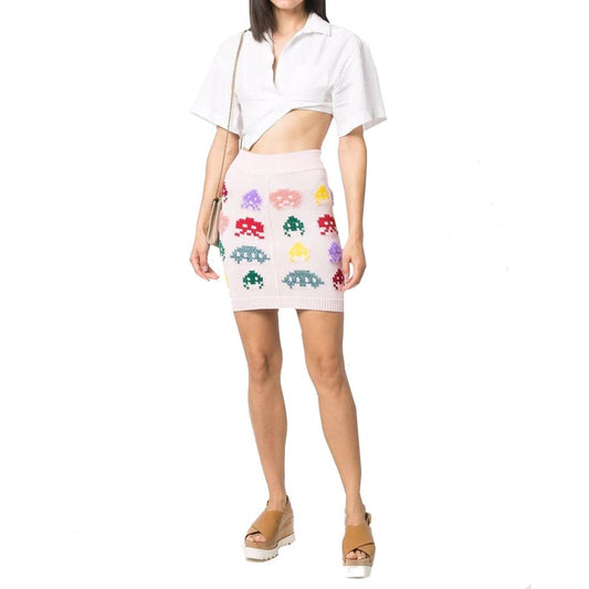 Multicolor Cotton Mini Skirt