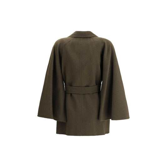 Bicolor Camel Hair Coat