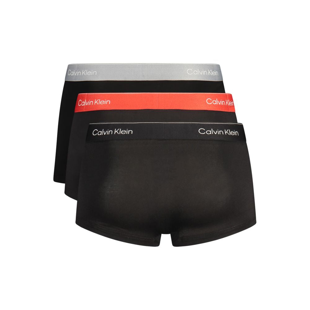 Black Cotton Men's Boxer Short