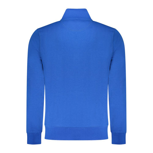 Blue Cotton Men Sweatshirt