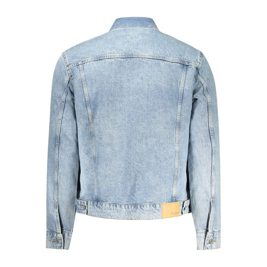Azzurro Cotton Men Jacket