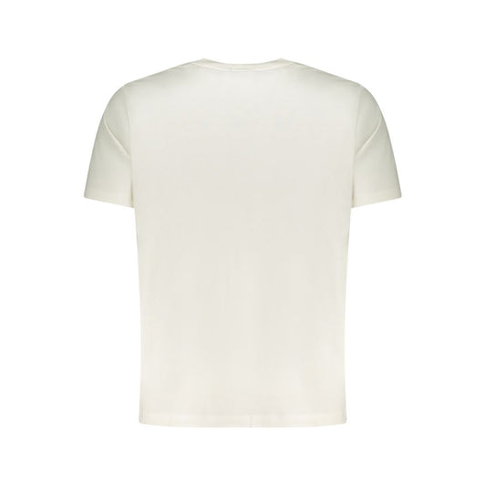 White Cotton Men T-Shirt
