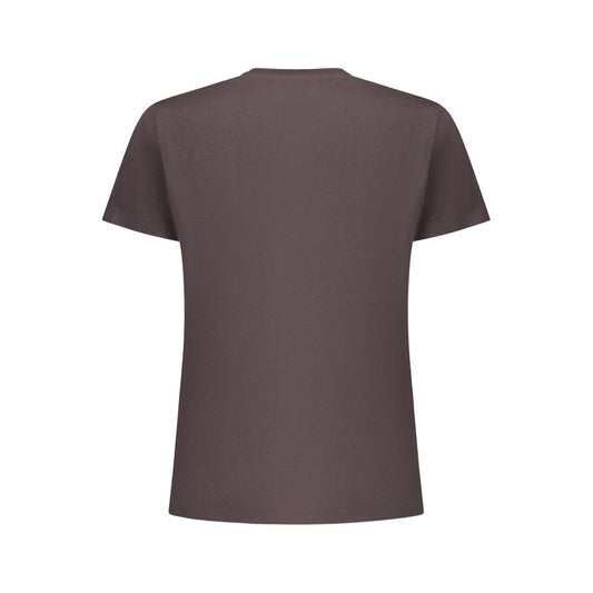 Black Cotton Women T-Shirt