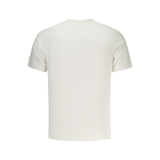 White Cotton Men T-Shirt