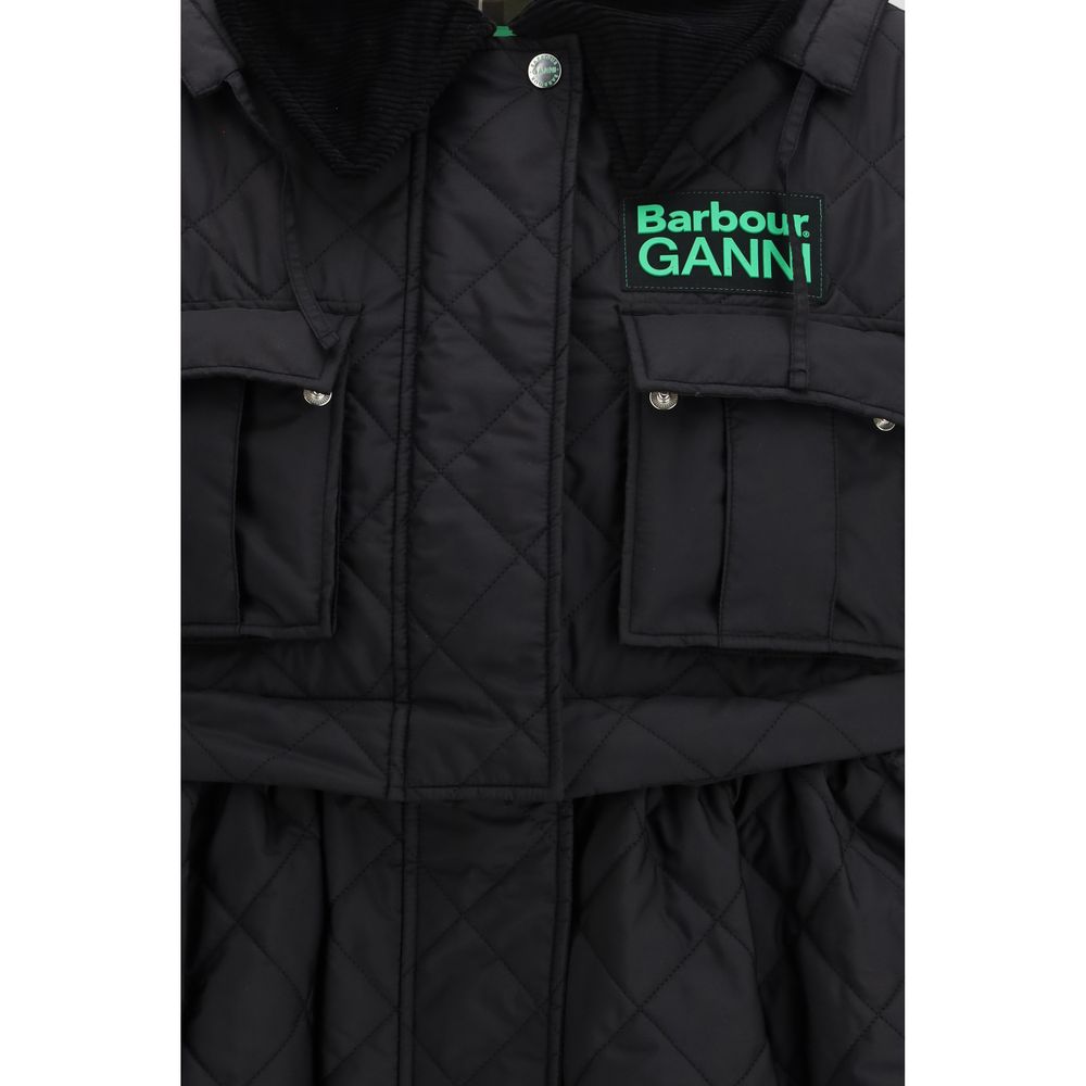 Black Polyester Coat