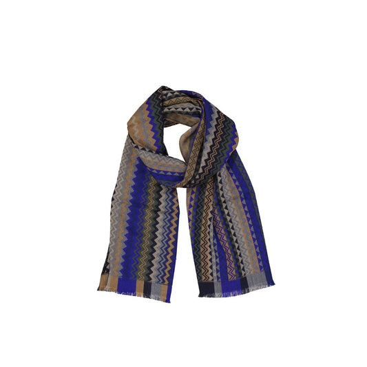 Blue Wool Scarf