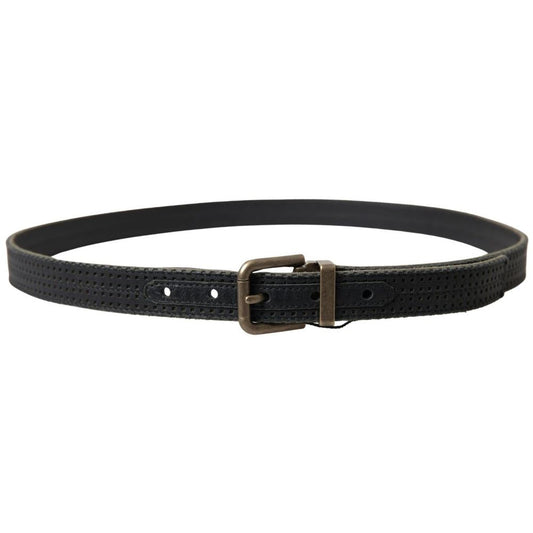 Black Leather Regular Belt