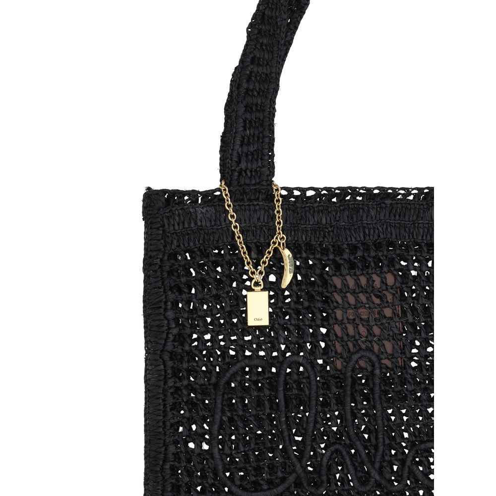 Black Raffia Raffia Bag