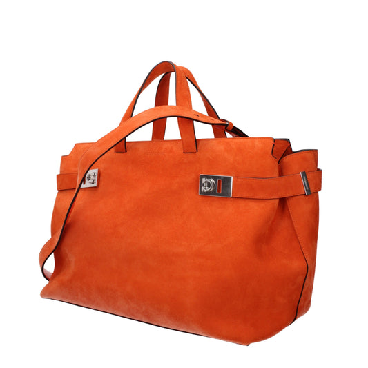 Orange Leather Handbag