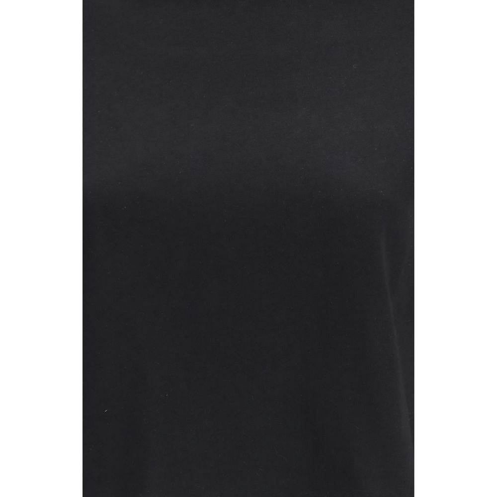 Black Cotton Long Sleeve T-Shirt