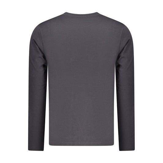 Blue Cotton Men T-Shirt