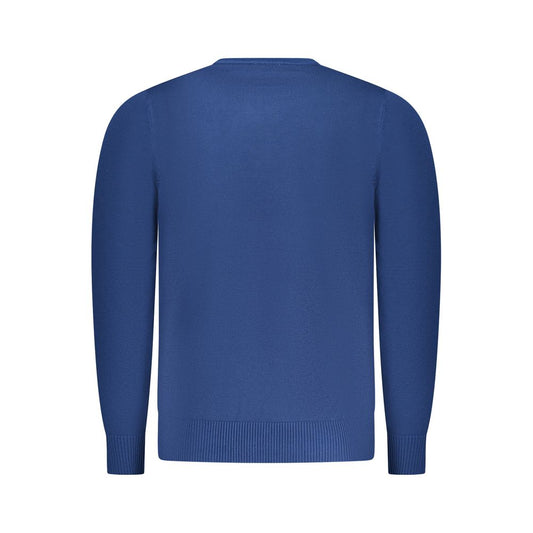 Blue Viscose Men's Sweater
