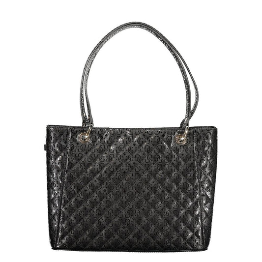 Black Polyurethane Women's Handbag