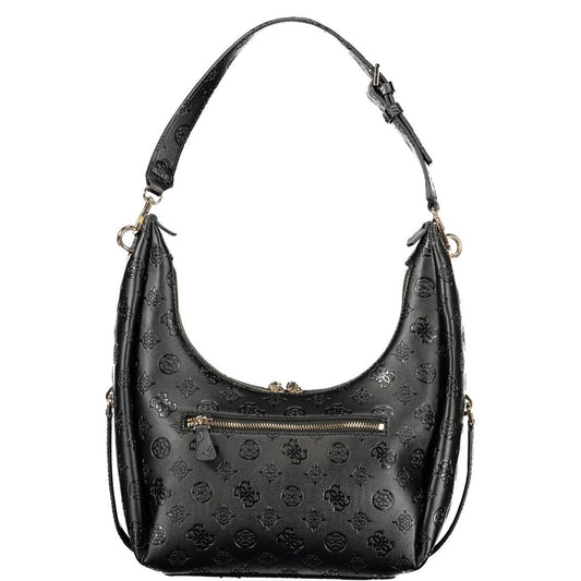 Black Polyurethane Women's Handbag