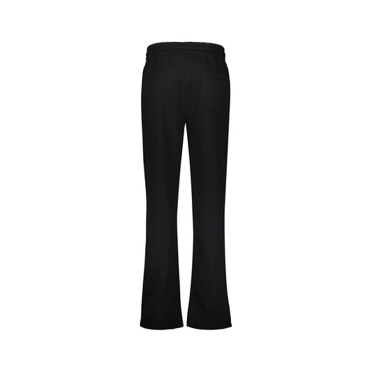 Black Cotton Casual Pants