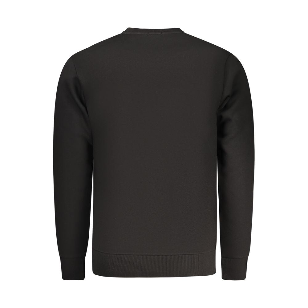 Black Cotton Men's Sweatshirt