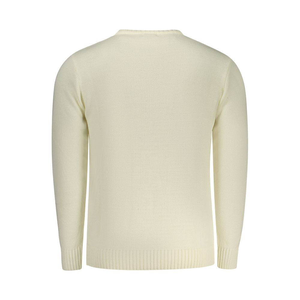 White Acrylic Men Sweater