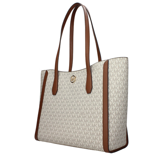 Beige Fabric Shoulder Bag