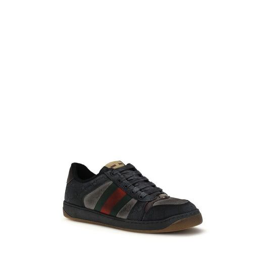 Black Calf Leather Bos Taurus Low Top Sneakers