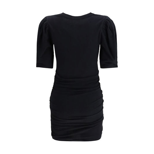 Black Cotton Casual Dress