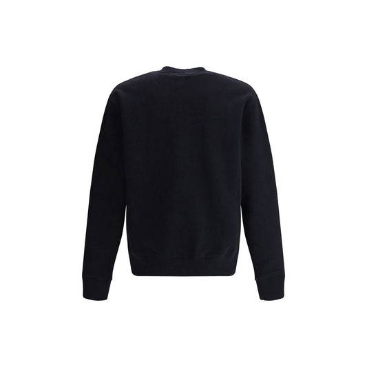 Black Cotton Sweatshirt