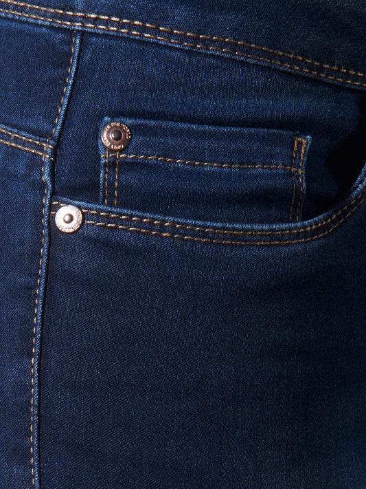 Blue Cotton Skinny Jeans