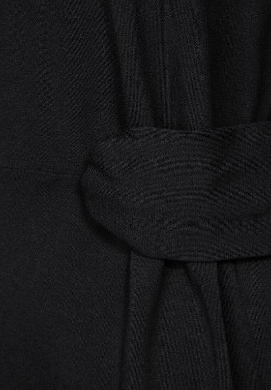 Black Viscose Casual Dress