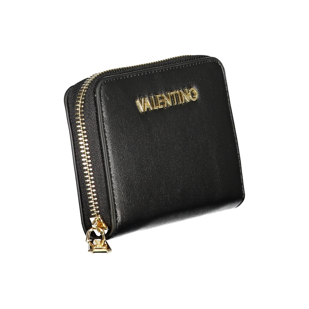 Black Polyurethane Women Wallet
