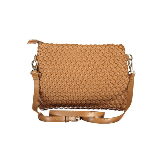 Marrone Poliuretano Womens Shoulder Bag