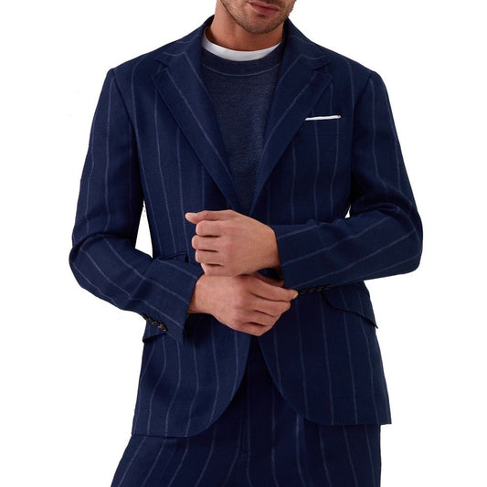Blue Virgin Wool Blazer