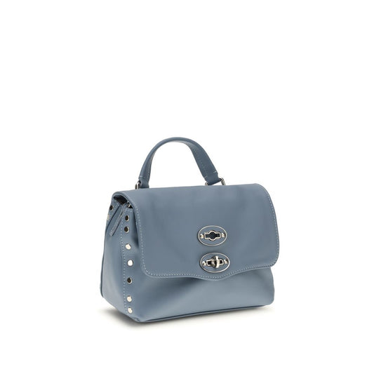 Light Blue Calf Leather Bos Taurus Handbag