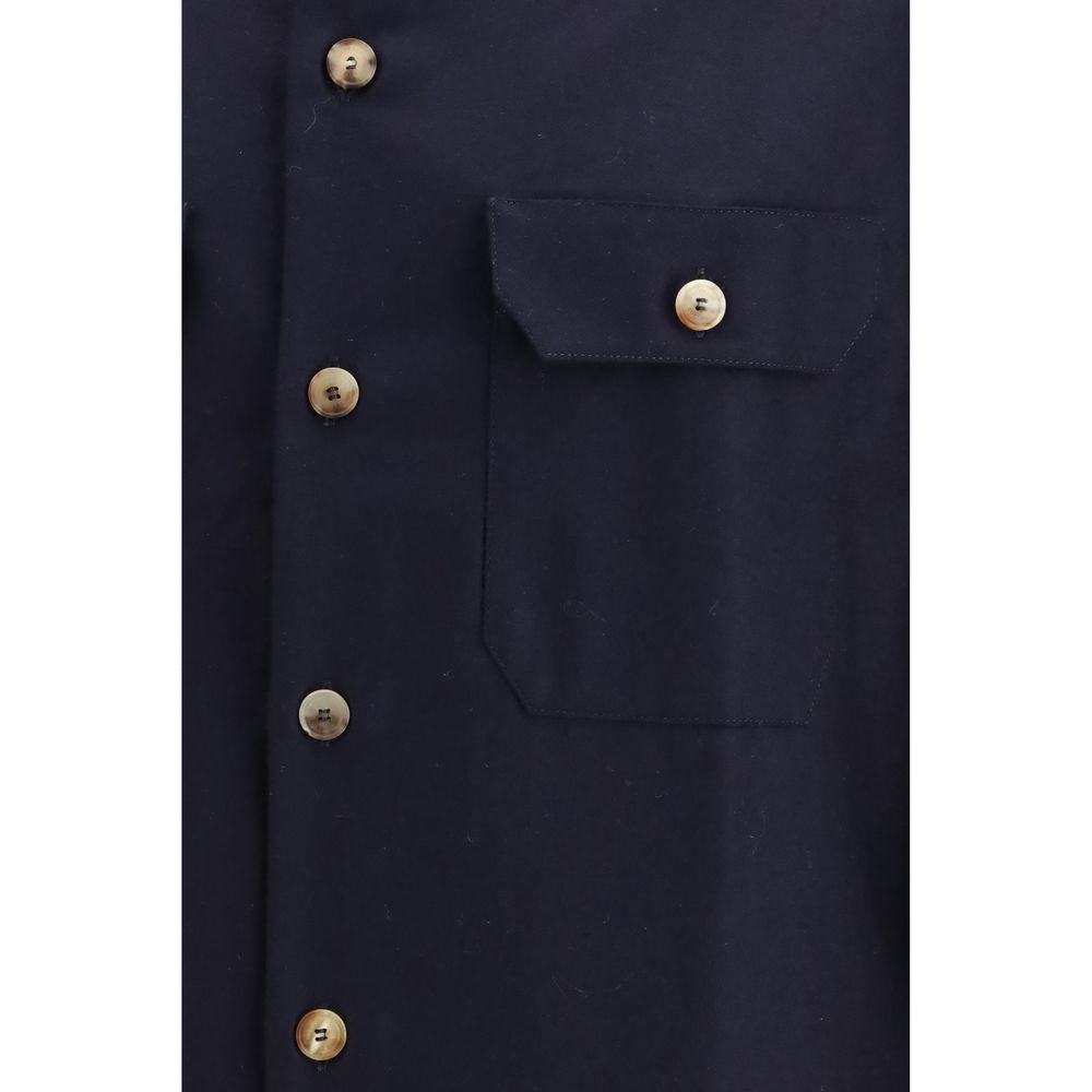 Black Fleece Wool Shirt