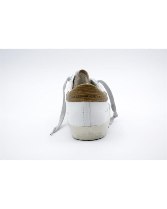 Brown Leather And Textile Low Top Sneakers