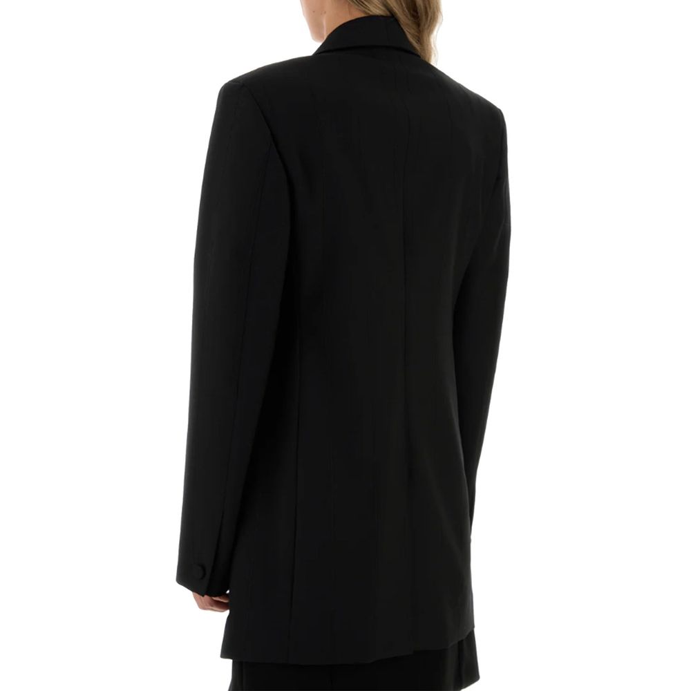 Black Elastane Blazer