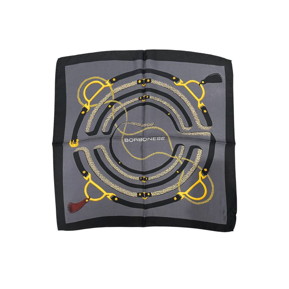 Black Silk Women Scarf