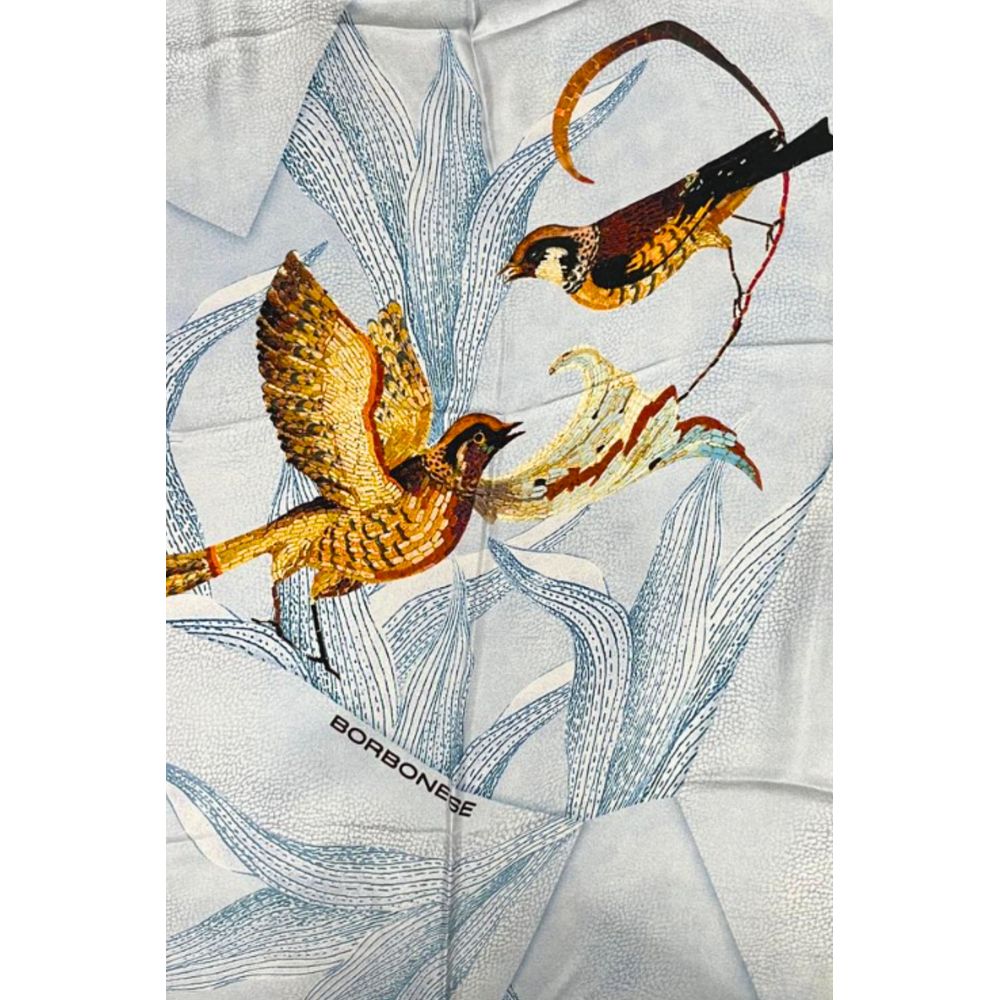 Light-Blue Silk Women Scarf