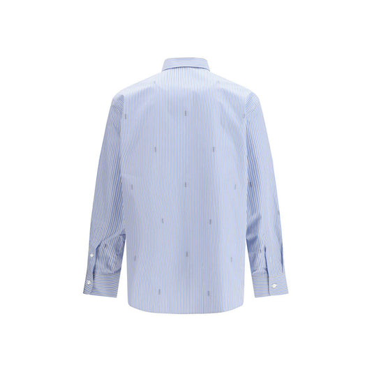 Light Blue Cotton Pattern Shirt