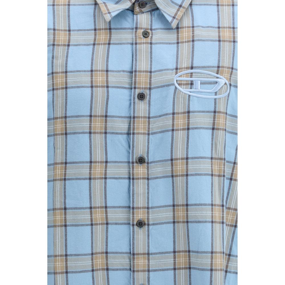 Light Blue Cotton Pattern Shirt