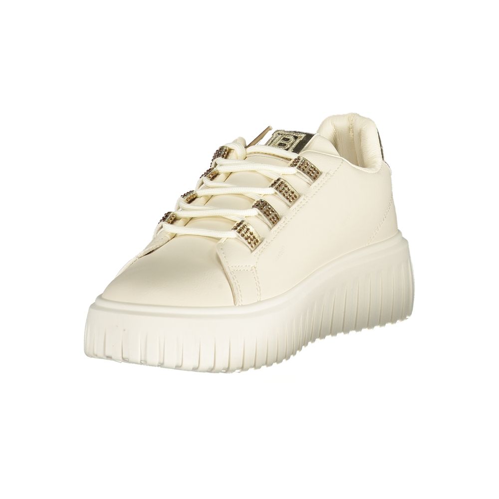 Beige Polyurethane Women Sneaker