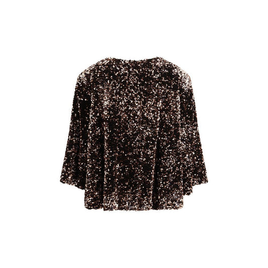 Brown Polyester Blouse