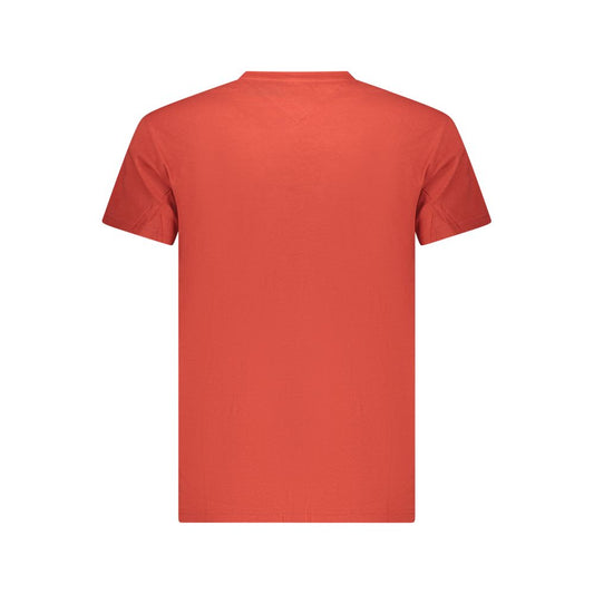Red Cotton Men T-Shirt