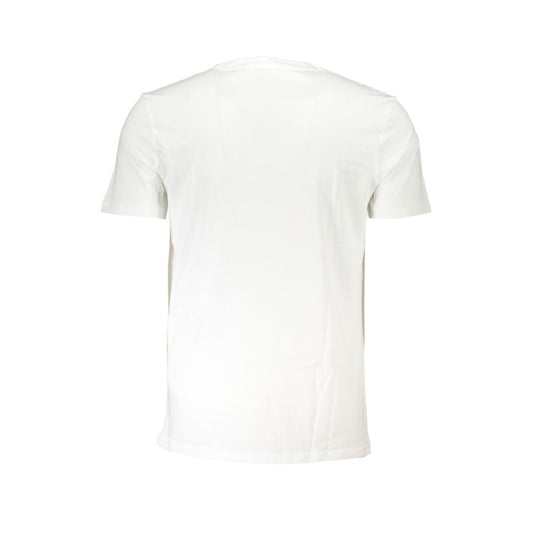 White Cotton Men T-Shirt